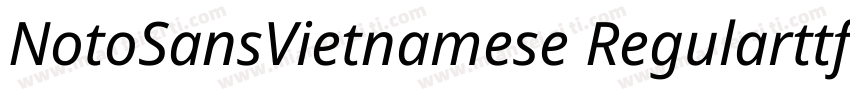 NotoSansVietnamese Regularttf字体转换